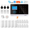Wireless Security-Protection WiFi+GSM/4G&2G Smart Home&Tuya App Alexa Home Security Alarm System 433Mhz Remote Operation