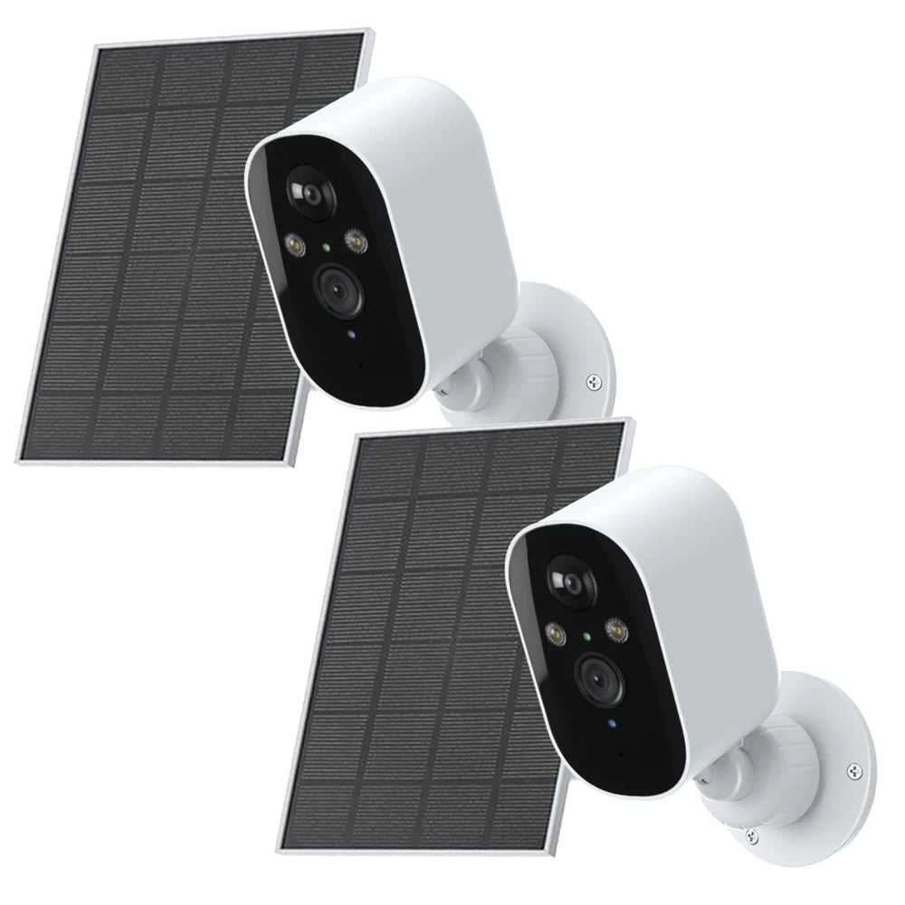 Wireless Solar Camera WiFi Outdoor 1080P Solar Battery Powered Security Camera Waterproof Night Vision PIR Human Detection
