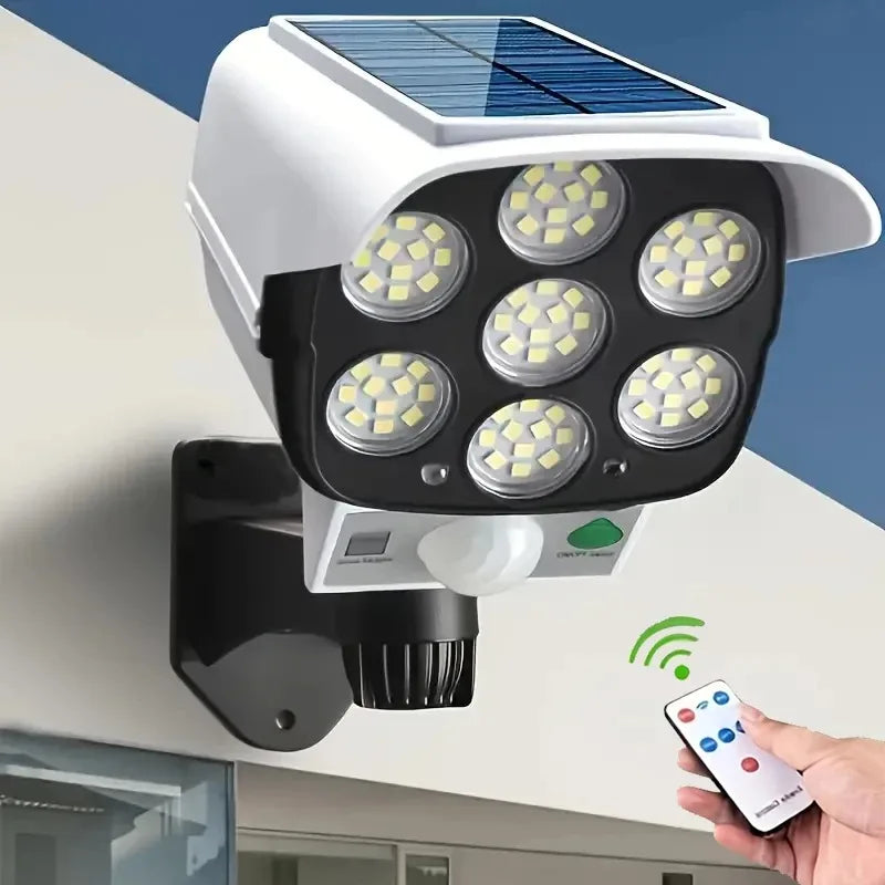 Solar Street Lights Outdoor Waterproof Security Motion Sensor LED Lamp with 3 Lighting Mode Solar Lights for Garden Path Decor