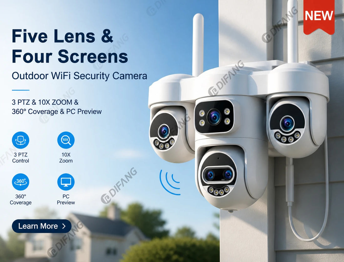 2.4G/5G WiFi Outdoor CCTV Camera