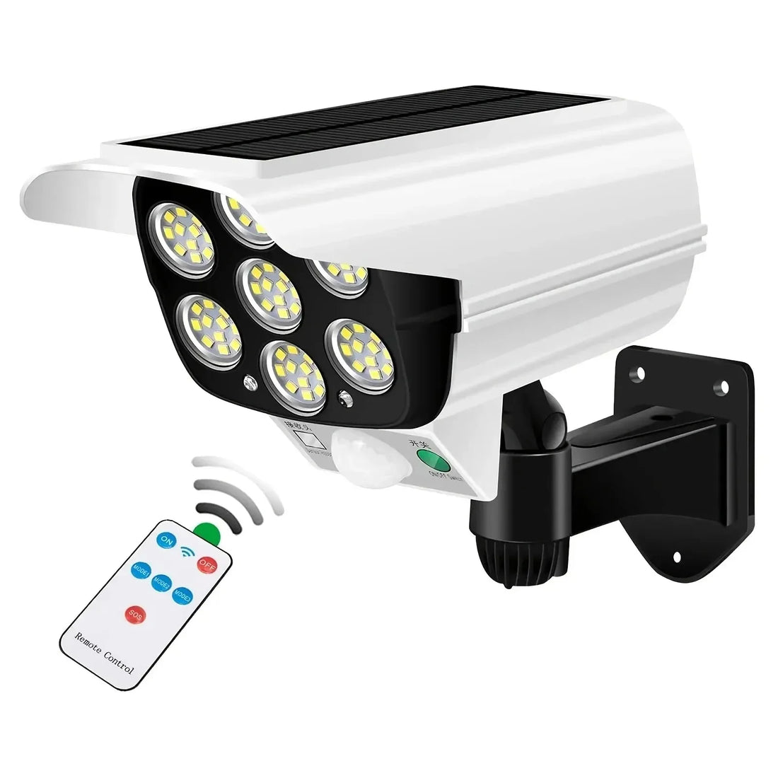 Solar Street Lights Outdoor Waterproof Security Motion Sensor LED Lamp with 3 Lighting Mode Solar Lights for Garden Path Decor