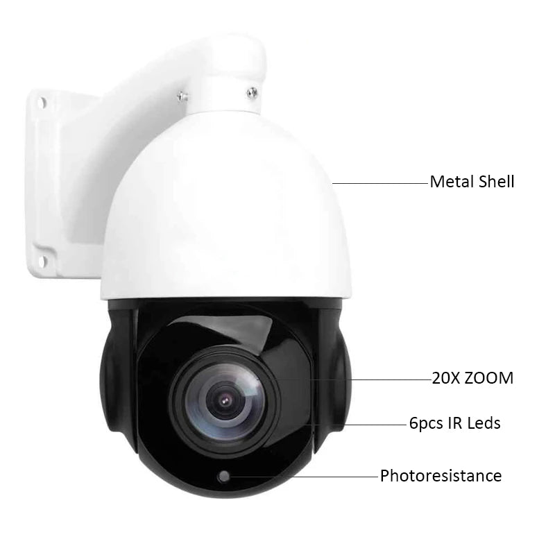 2MP CCTV PTZ Camera IP66 Weather Proof 18X Zoom AHD PTZ Camera