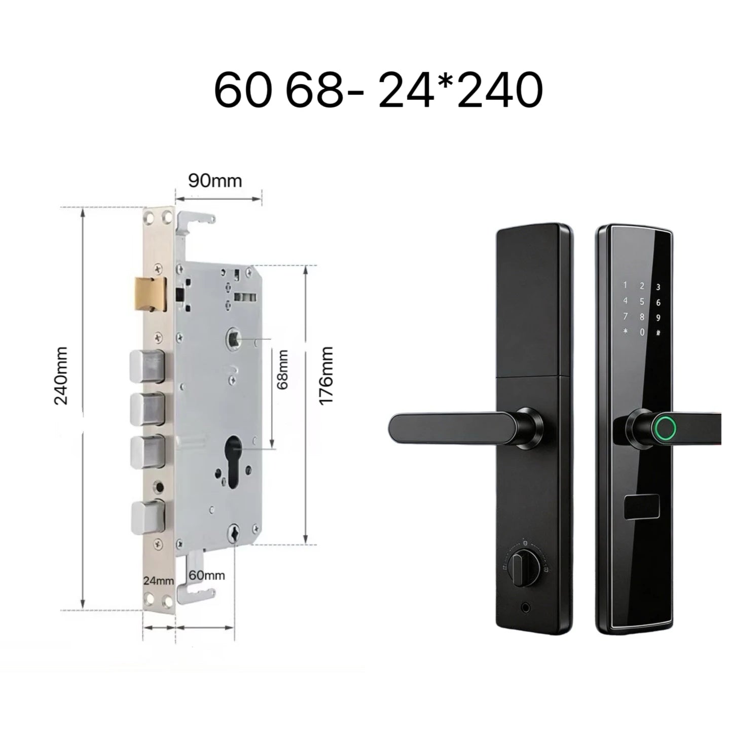 Smart Door Lock No Fingerprint