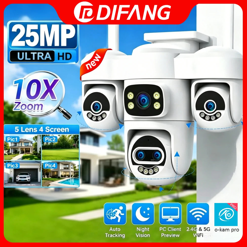 2.4G/5G WiFi Outdoor CCTV Camera