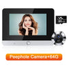 5 Inch WiFi Tuya Video Doorbell 1080P HD Peephole Camera 140°