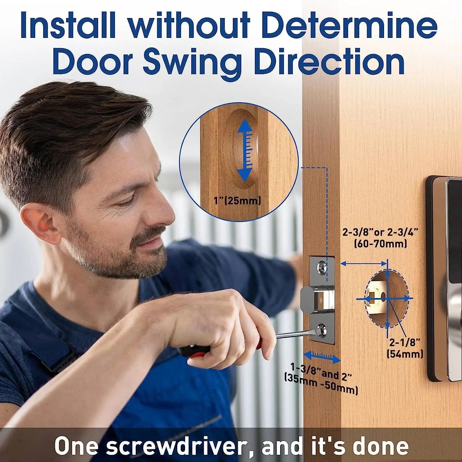 Keyless Entry Door Lock 50 User Codes