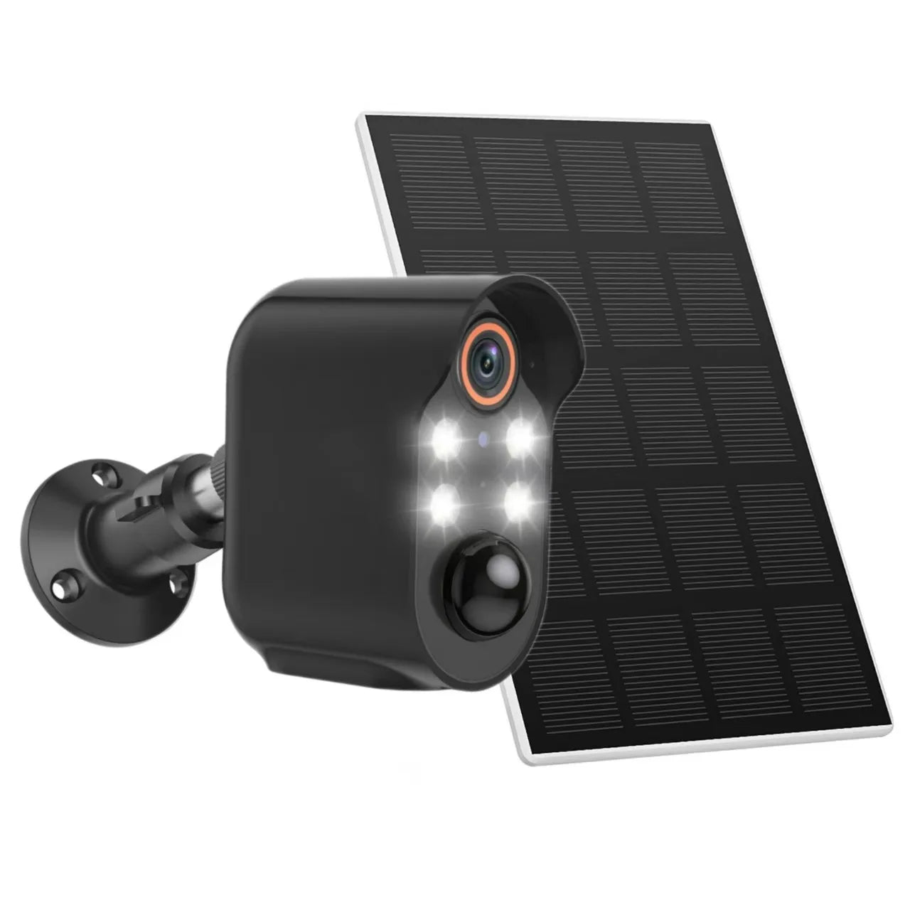 Bull Solar Powered Security Camera Hd Two Way Audio Wireless Outdoor Home Surveillance Waterproof Night Vision Motion Detection