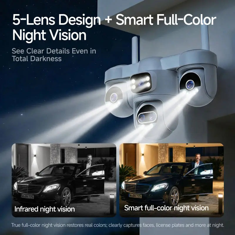 2.4G/5G WiFi Outdoor CCTV Camera