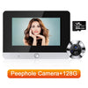 5 Inch WiFi Tuya Video Doorbell 1080P HD Peephole Camera 140°