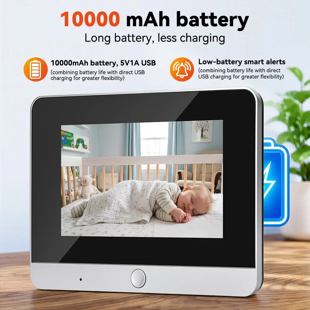 5 Inch WiFi Tuya Video Doorbell 1080P HD Peephole Camera 140°