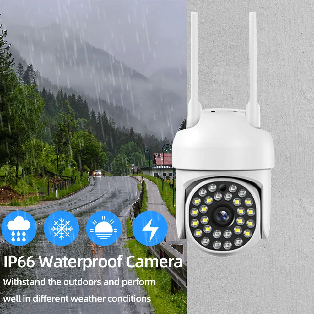 Outdoor 1.5-inch WiFi dome camera, high-definition full-color night vision, outdoor waterproof design, supports remote mobile mo
