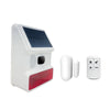 Solar Power Wireless Sound&Light Siren Alarm Burglar Alarm System Home Security Door Window Alarm Sensor