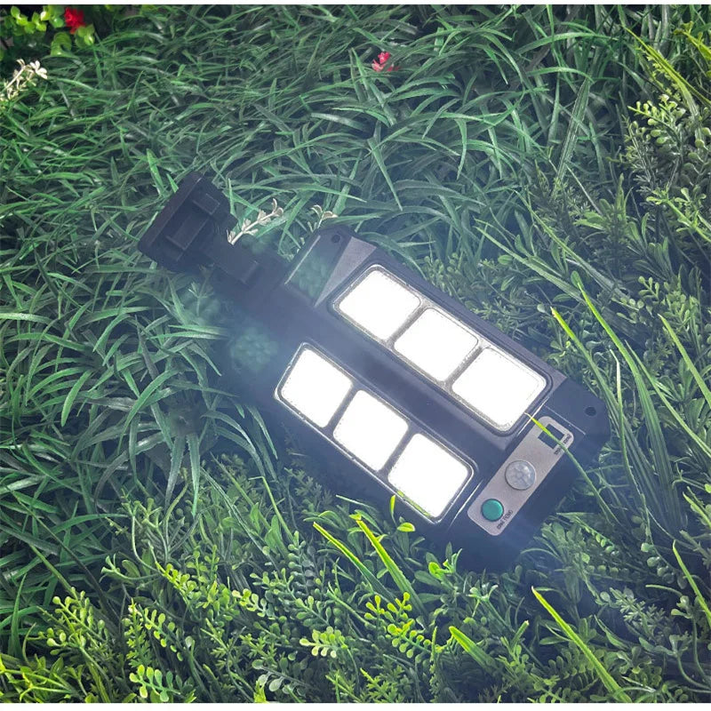 Solar Street Lights Outdoor Waterproof Security Motion Sensor LED Lamp with 3 Lighting Mode Solar Lights for Garden Path Decor