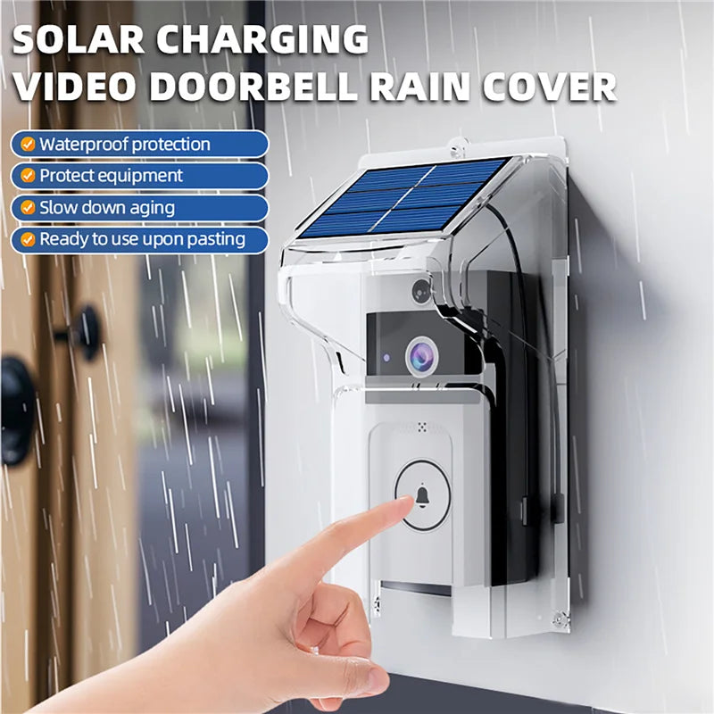 Outdoor Wireless Doorbell with Solar Cover Camera