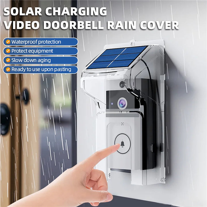 Outdoor Wireless Doorbell with Solar Cover Camera