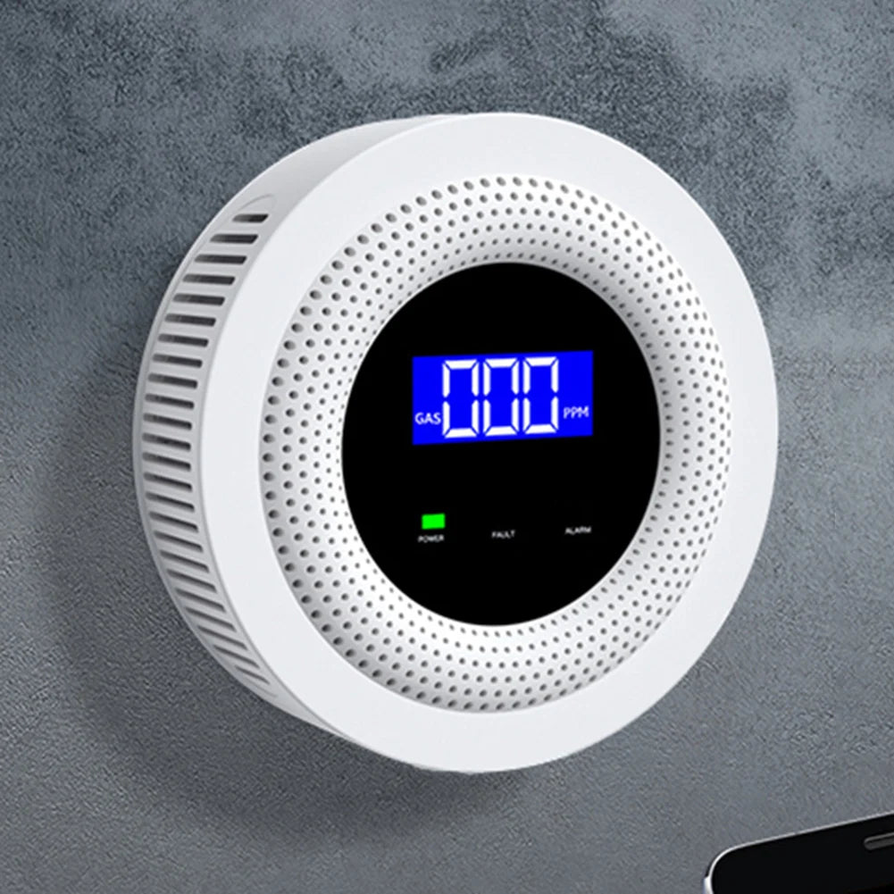 Gas Leak Sensor Digital Display Natural Gas Sniffer APP Remote Control WiFi Natural Gas Detector for LPG Gas Biogas Methane