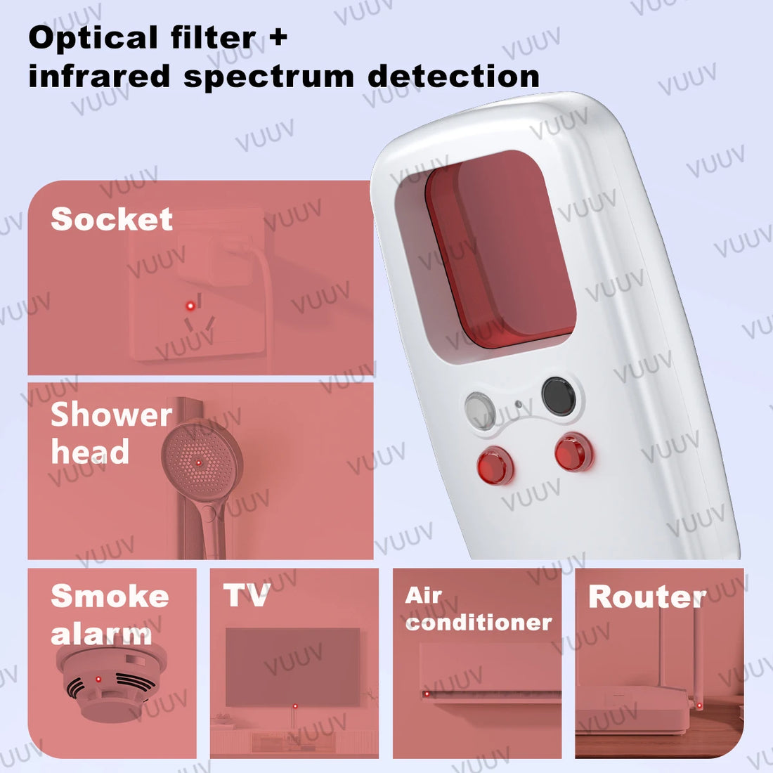 Camera Detector for Hidden Camera Portable Pinhole Lens Detect Gadget Anti-Peeping Security Protection Candid Detector