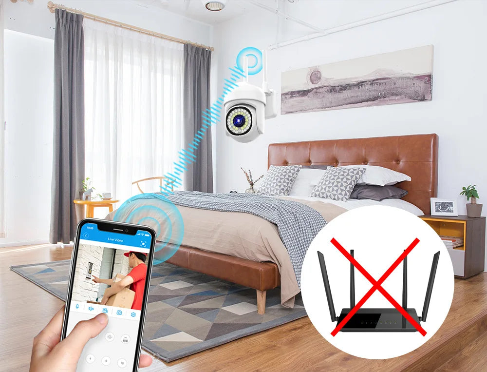 Outdoor 1.5-inch WiFi dome camera, high-definition full-color night vision, outdoor waterproof design, supports remote mobile mo