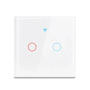 Wifi Smart Light Switch EU 1/2/3Gang Touch Light Switch No Neutral Wire Wall Light Switches Works with Tuya Smart Life App Alexa