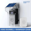Outdoor Wireless Doorbell with Solar Cover Camera