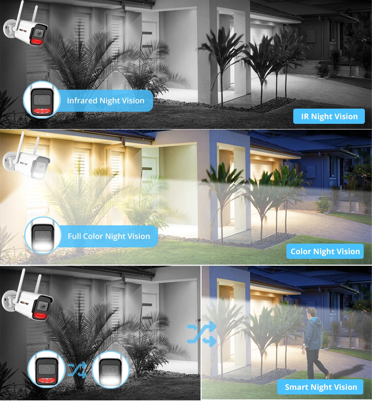 4K 8MP IP Camera Outdoor WiFi Security Camera