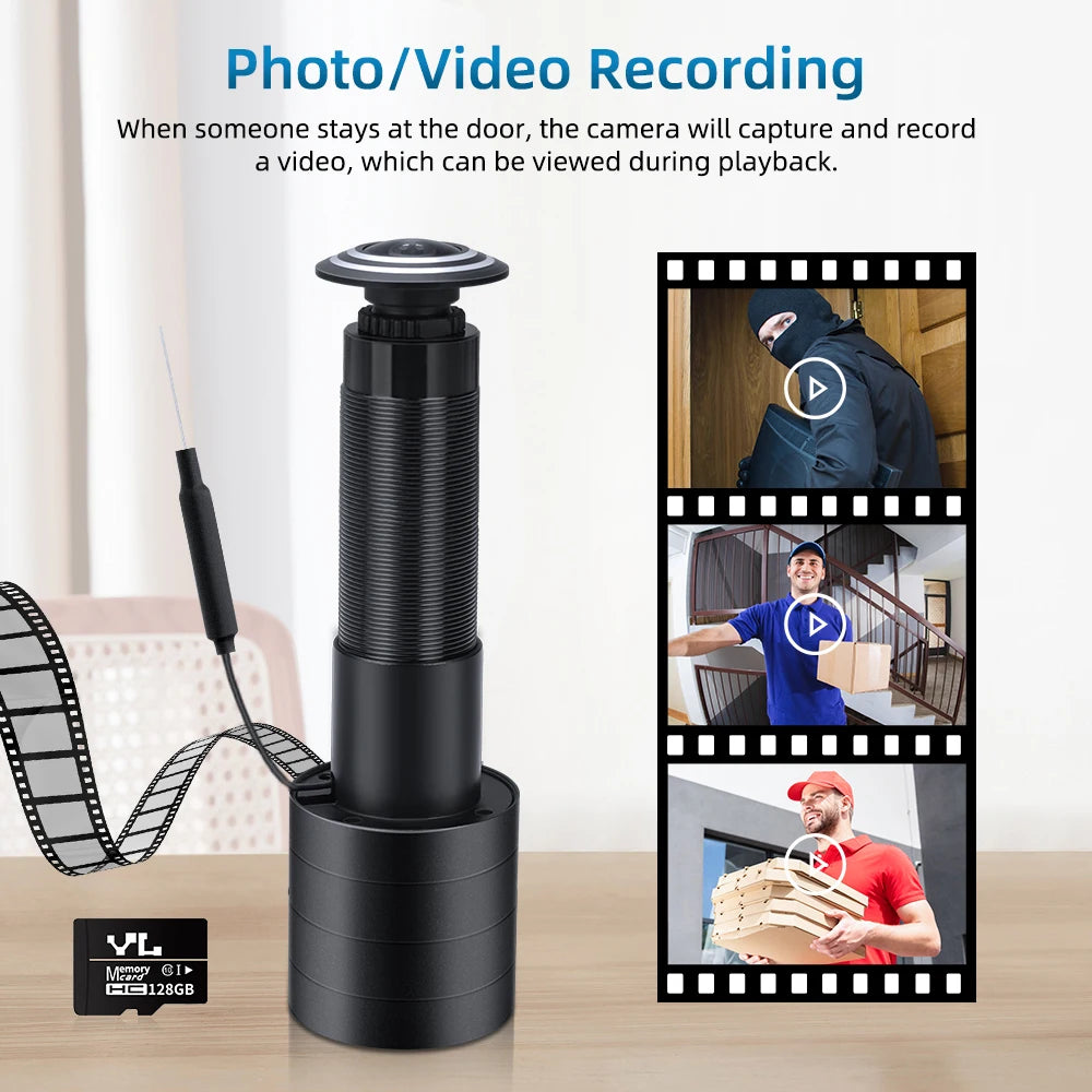 Sectyme Tuya Smart Home Digital Door Peepholes WiFi 1080P Doorbell Camera