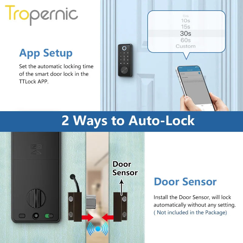 Smart Deadbolt Locks for Front Door Alexa WiFi