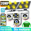 No Wiring Needed! Solar Security Camera 20MP, 360° Auto Tracking, Permanent Power, Full Color Night Vision, 2-Way Audio, IP66