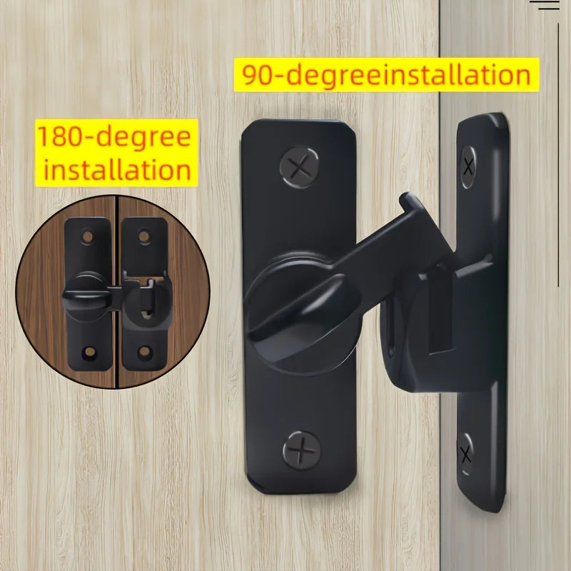 Anti-Theft Door Lock - 90°/180° Adjustable Sliding Pin