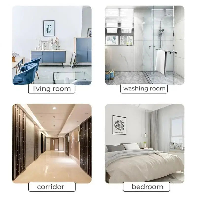 Smart Wall Light Switch Hand Sweep Sensor Infrared Sensor Switch Glass Display Panel Neutral Wire10A No Touch Needed ﻿