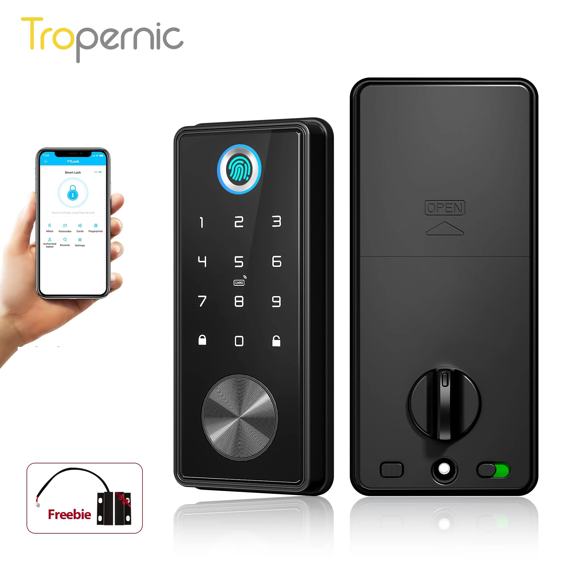 Smart Deadbolt Locks for Front Door Alexa WiFi