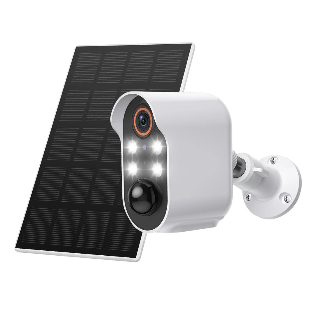Bull Solar Powered Security Camera Hd Two Way Audio Wireless Outdoor Home Surveillance Waterproof Night Vision Motion Detection