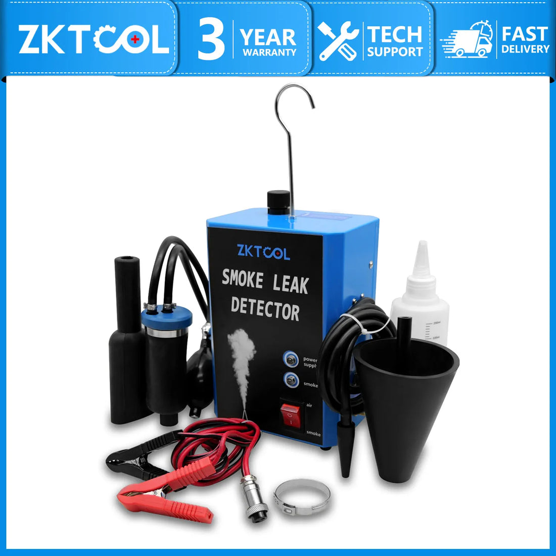Smoke Leak Detector for Cars and Motorcycles Smoke Machine Diagnostic Tool Vacuum Leak Detection, Fast Smoke Output