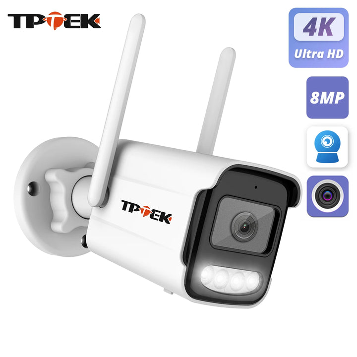 4K 8MP IP Camera Outdoor WiFi Security Camera