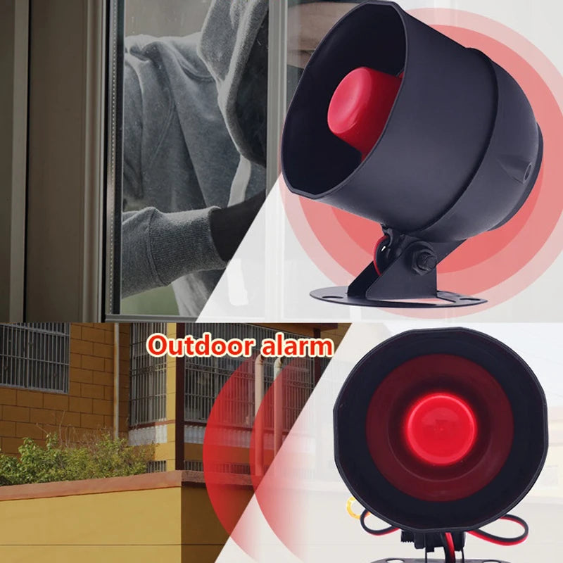 WiFi Siren Alarm System Wireless Loud Sound Alert Siren Kit Smart Life Siren Compatible For Home Security