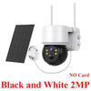 Solar Powered PTZ Security Camera, 2MP WiFi IP Camera with PIR 9m Trigger, 4600mAh Battery Two-Way Audio IP65 Outdoor
