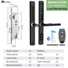 SmarDeer IP65 Waterproof Sliding Door Smart Lock，Tuya WiFi Broken Bridge Aluminum Sliding Door  Fingerprint Lock