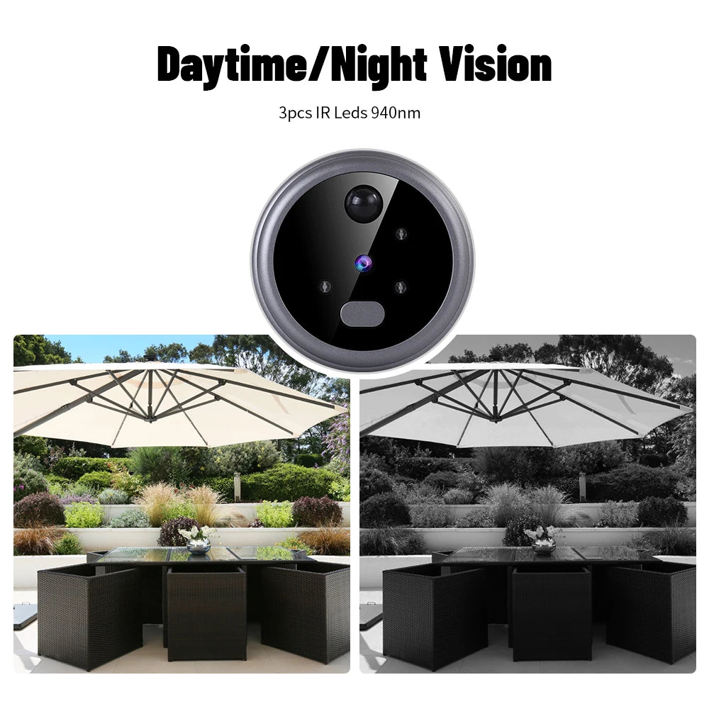 PIR Motion Detection Smart Peephole 2.8 Inch