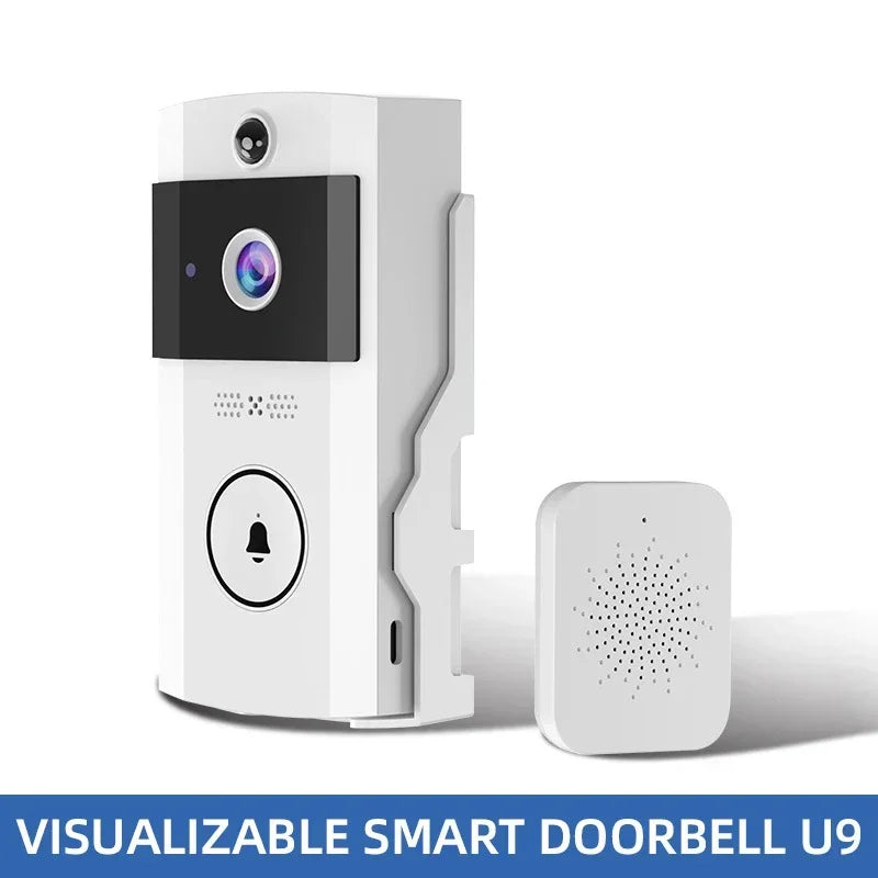 Outdoor Wireless Doorbell with Solar Cover Camera