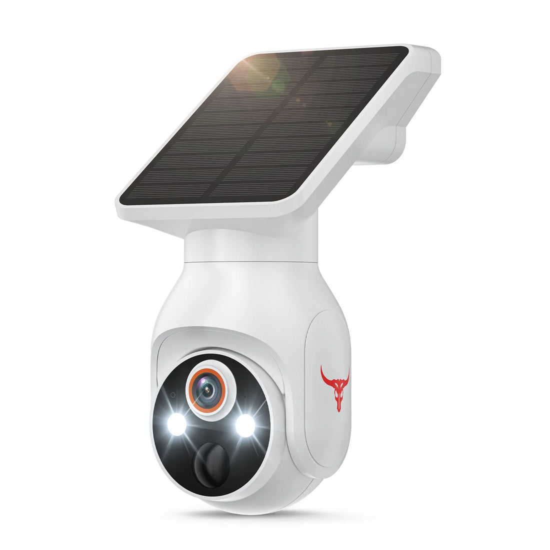 Bull Solar Powered Security Camera Hd Two Way Audio Wireless Outdoor Home Surveillance Waterproof Night Vision Motion Detection