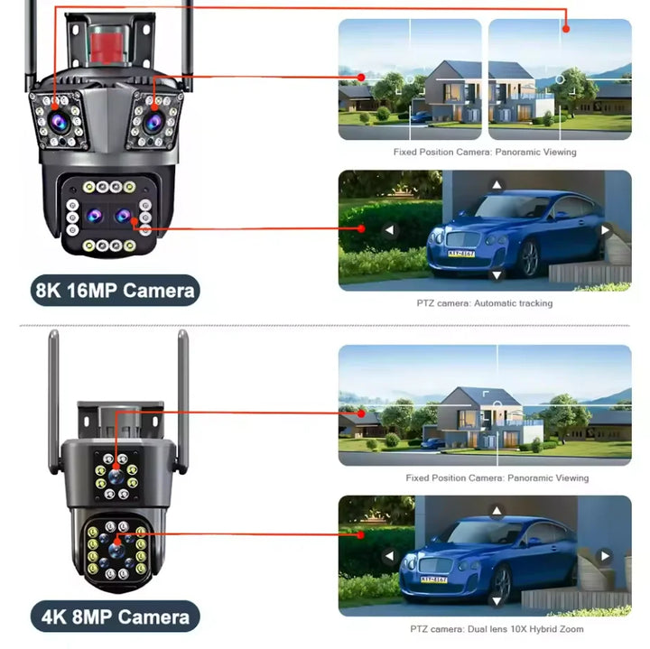 8K 12MP Outdoor WiFi Camera