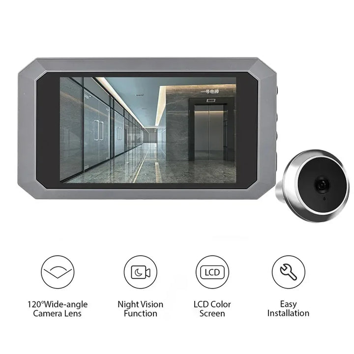 1080P 3.97 Inch Video Digital Peephole Door Viewer Camera