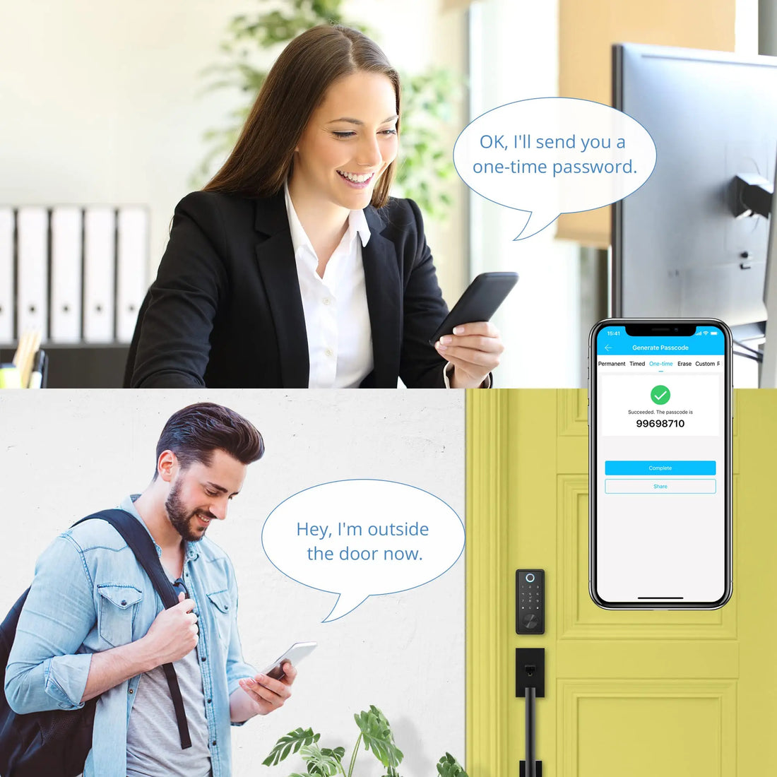 Smart Deadbolt Locks for Front Door Alexa WiFi