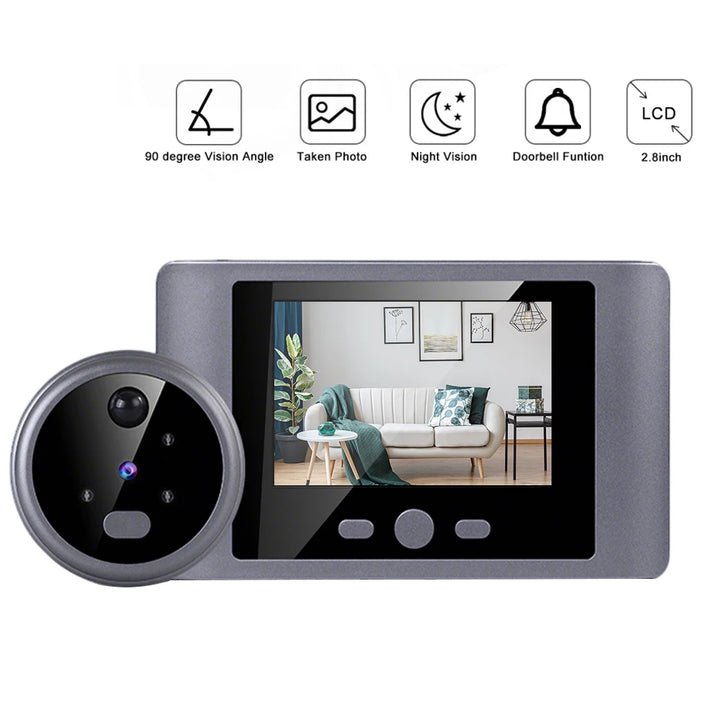 PIR Motion Detection Smart Peephole 2.8 Inch