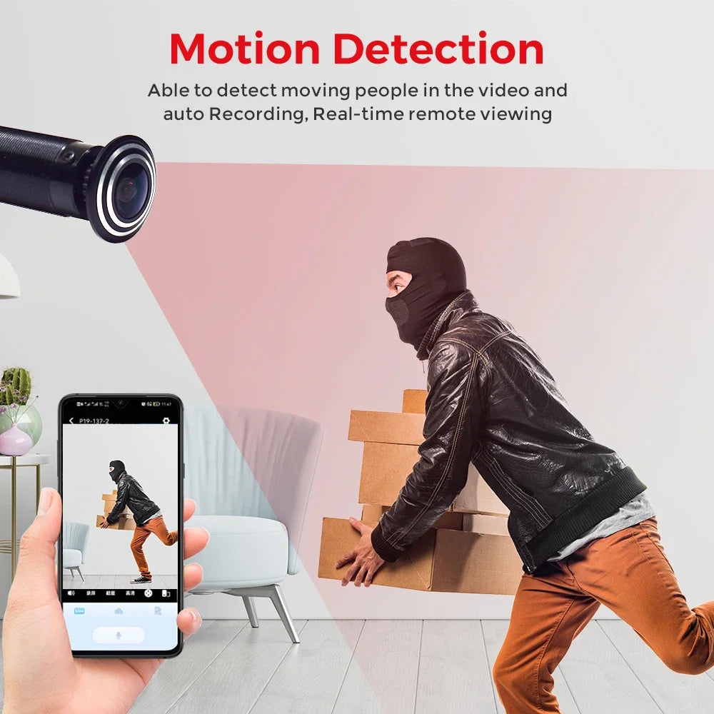 1080P HD Peephole Door Wifi Camera