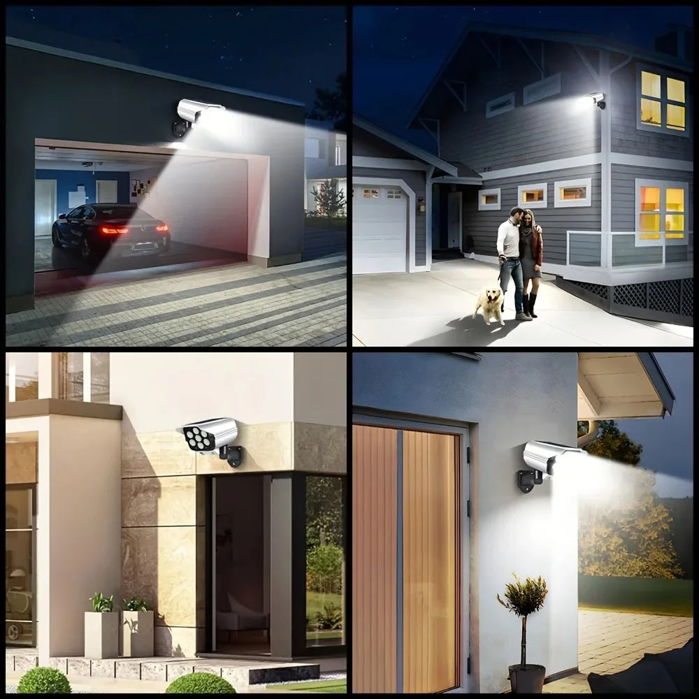 Solar Street Lights Outdoor Waterproof Security Motion Sensor LED Lamp with 3 Lighting Mode Solar Lights for Garden Path Decor