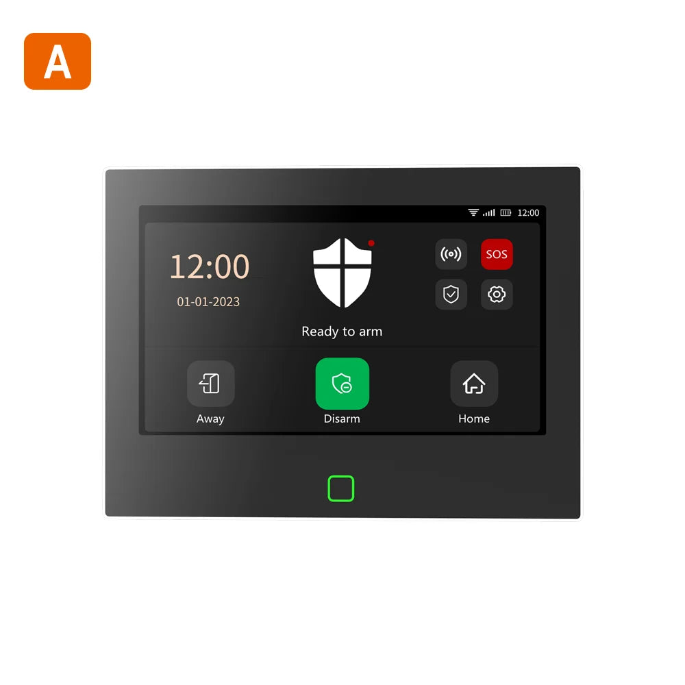 Staniot 7 inch Home Alarm System Wireless WiFi 4G Tuya Smart Security Protection Kit Built-in 115dB Louder Siren 5000mAh Battery