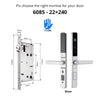Slim 3.5cm Waterproof Aluminum Smart Door Lock