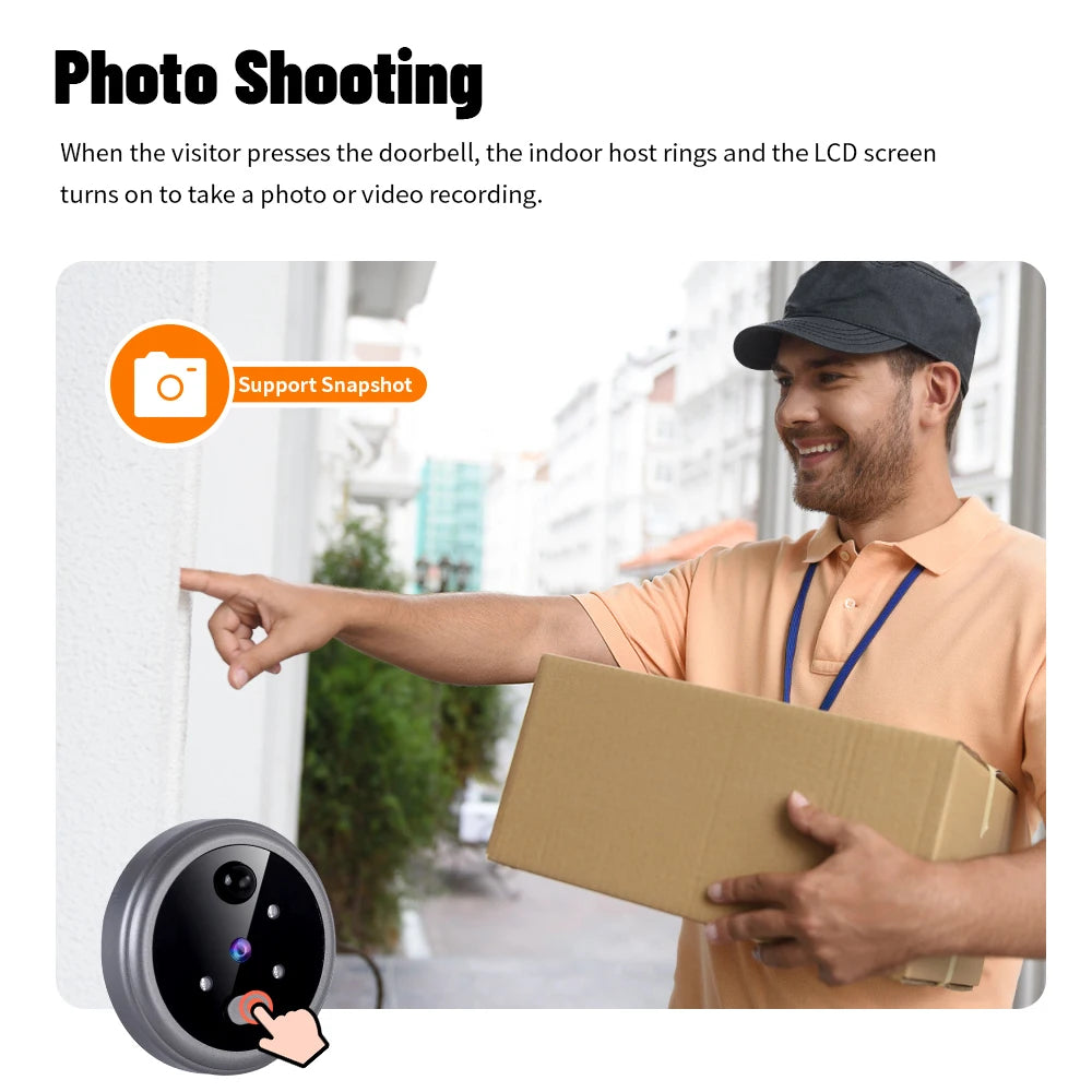 PIR Motion Detection Smart Peephole 2.8 Inch