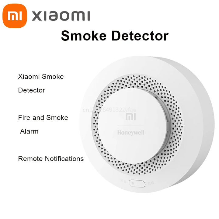 New Xiaomi Smoke Detector Honeywell Sensor Remote Notification Fire Alarm Audible Visual Alarm Detecting Smoke Long Battery Life